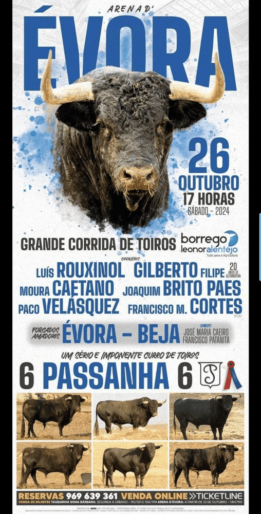 TOROS ÉVORA 26 OCTUBRE 2024