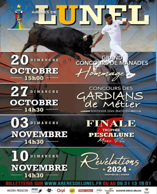 TOROS LUNEL 20 OCT A 10 NOV 2024