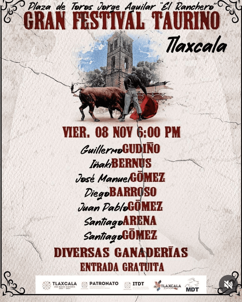 TOROS TLAXCALA 8 NOVIEMBRE 2024