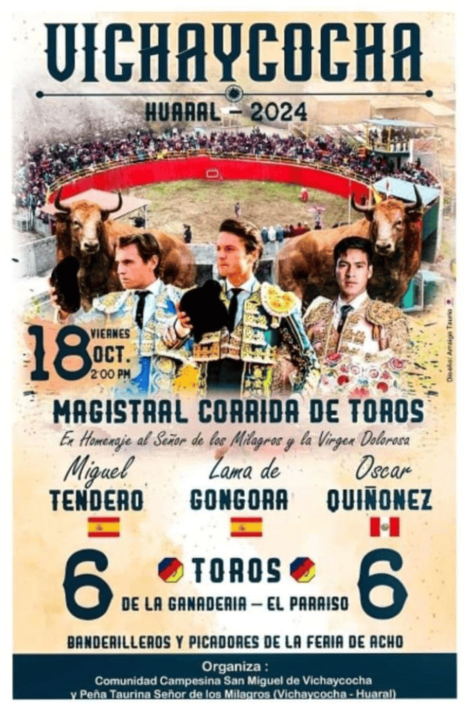 TOROS VICHAYCOCHA 18 OCTUBRE 2024