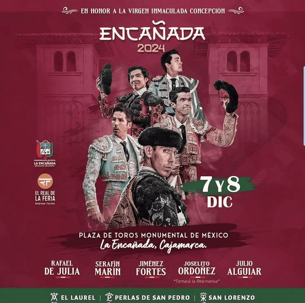 TOROS LA ENCAÑADA 7 Y 8 DICIEMBRE 2024