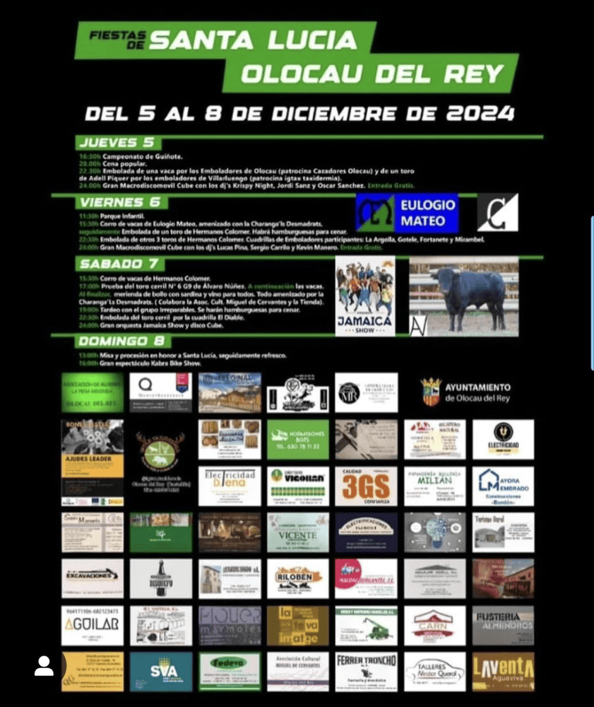 TOROS OLOCAU DEL REY 5 A 7 DICIEMBRE 2024