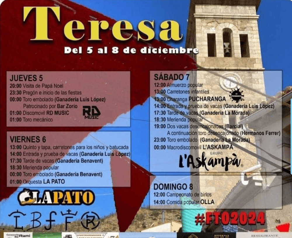 TOROS TERESA 5 A 7 DICIEMBRE 2024