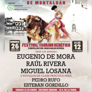 TOROS LA PUEBLA DE MONTALBÁN 25 Y 26 ENERO 2024