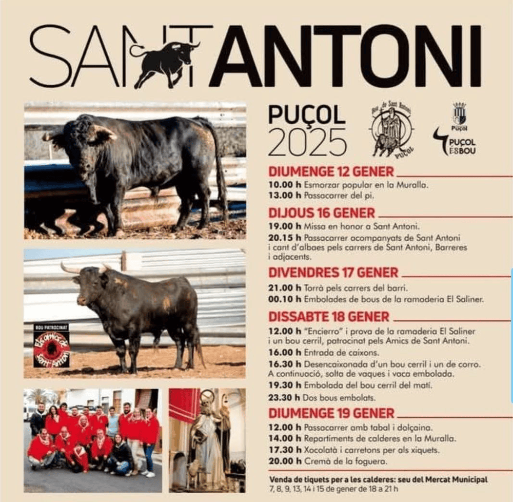 TOROS PUÇOL 17 Y 18 ENERO 2025