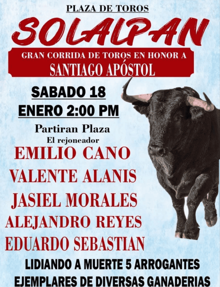 TOROS SOLALPAN 18 ENERO 2025