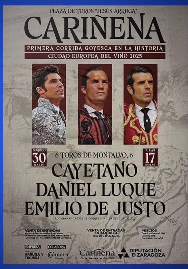 TOROS PLAZA TOROS CARIÑENA