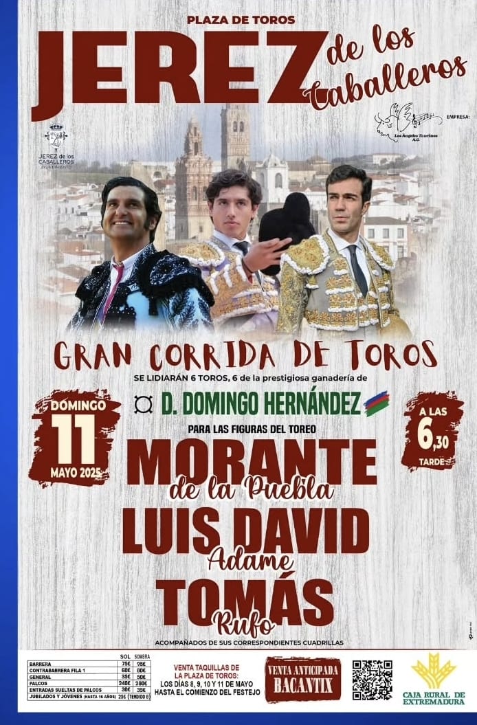 TOROS PLAZA DE TOROS JEREZ 11 DE MAYO 2025