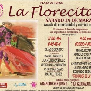 TOROS PLAZA DE TOROS LA FLORECITA 29 MARZO 2025