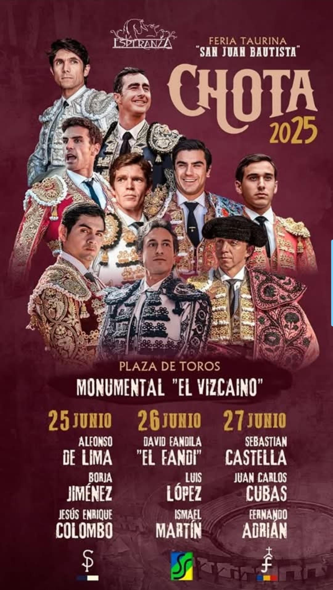 TOROS-PLAZA-DE-TOROS-MONUMENTAL-EL-VIZCAINO-25-26-Y-27-JUNIO-2025