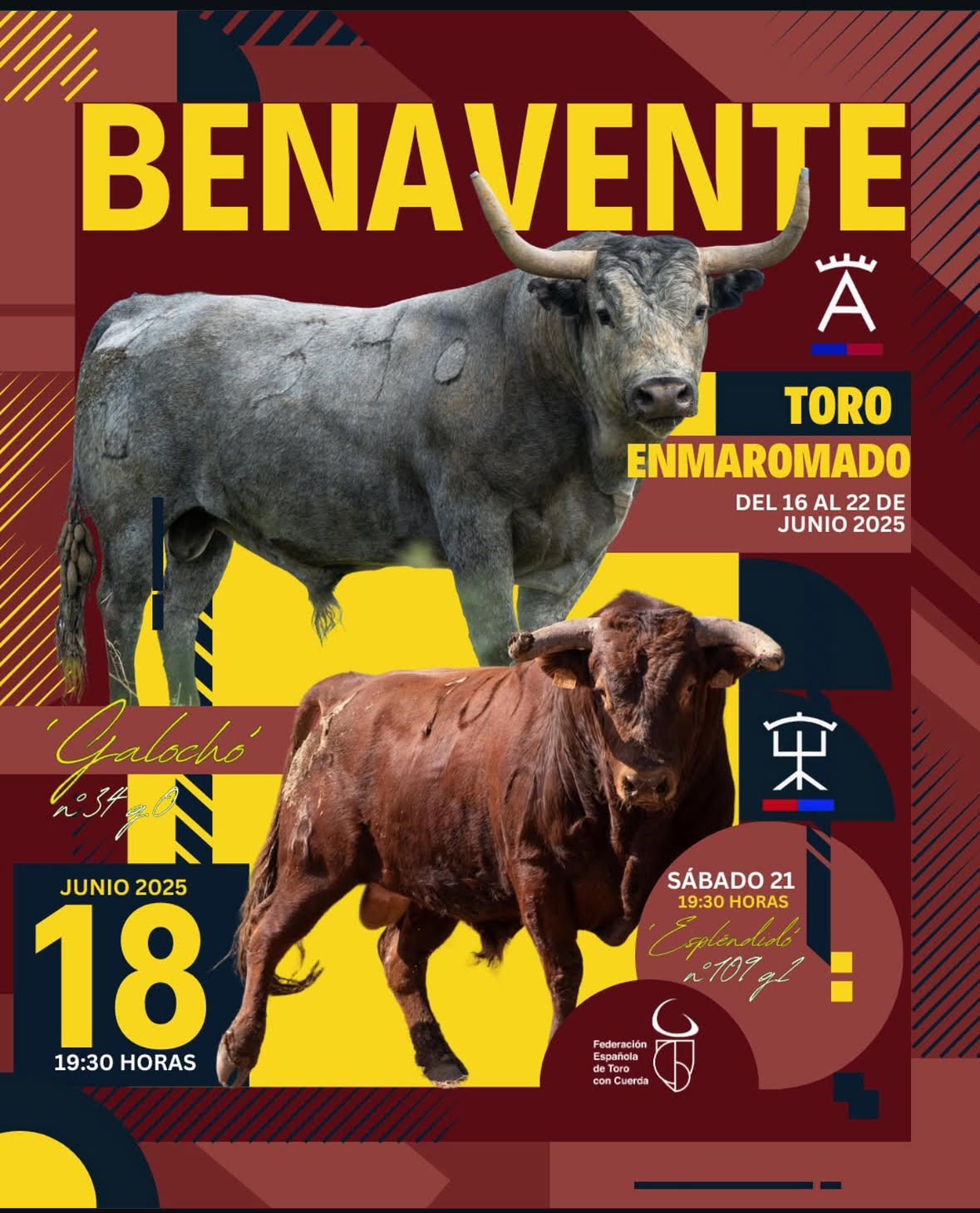 TOROS BENAVEMTE DEL 16 AL 22 DE JUNIO 2025