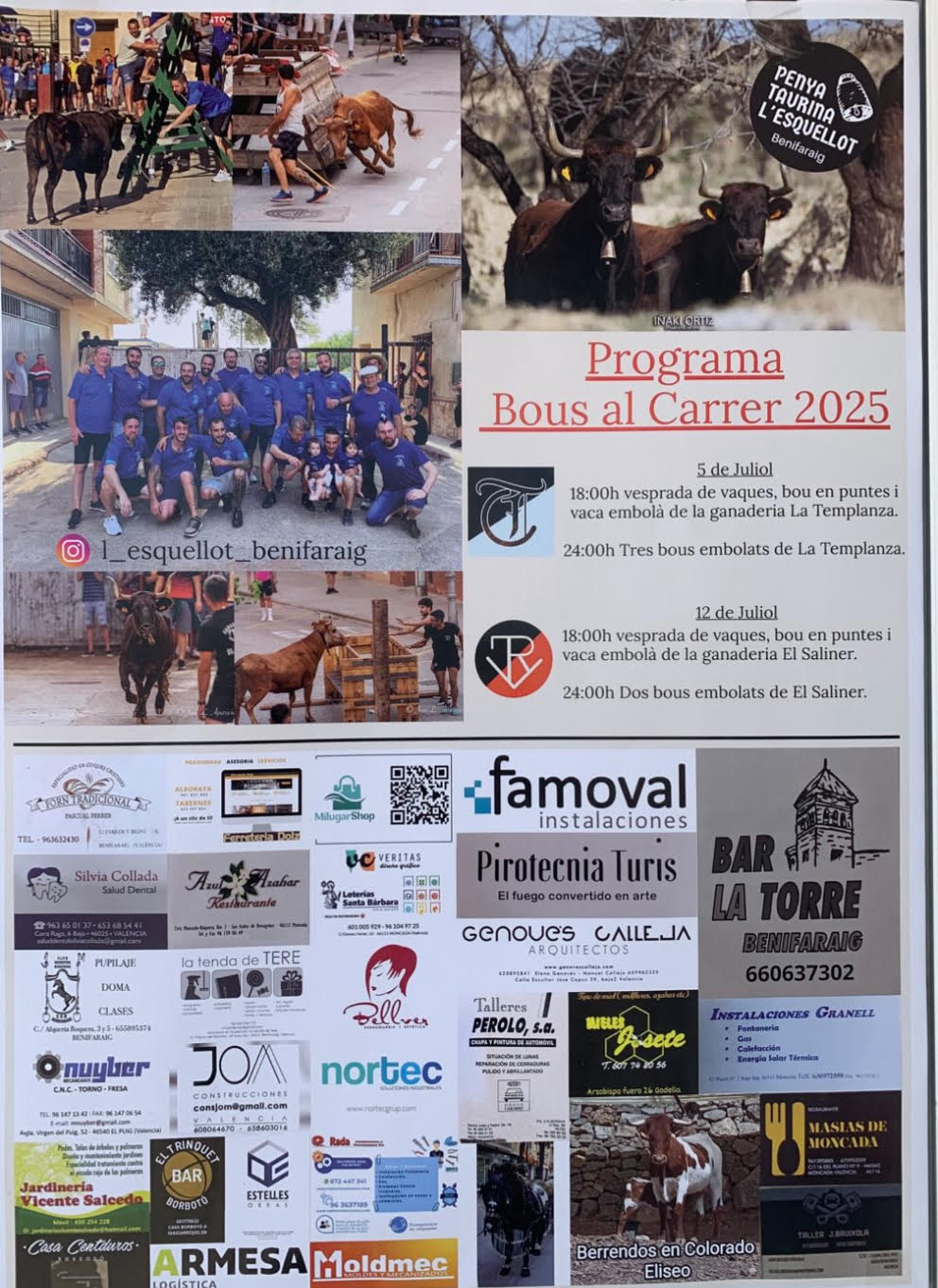 TOROS BENIFARAIG 5 JULIO 2025