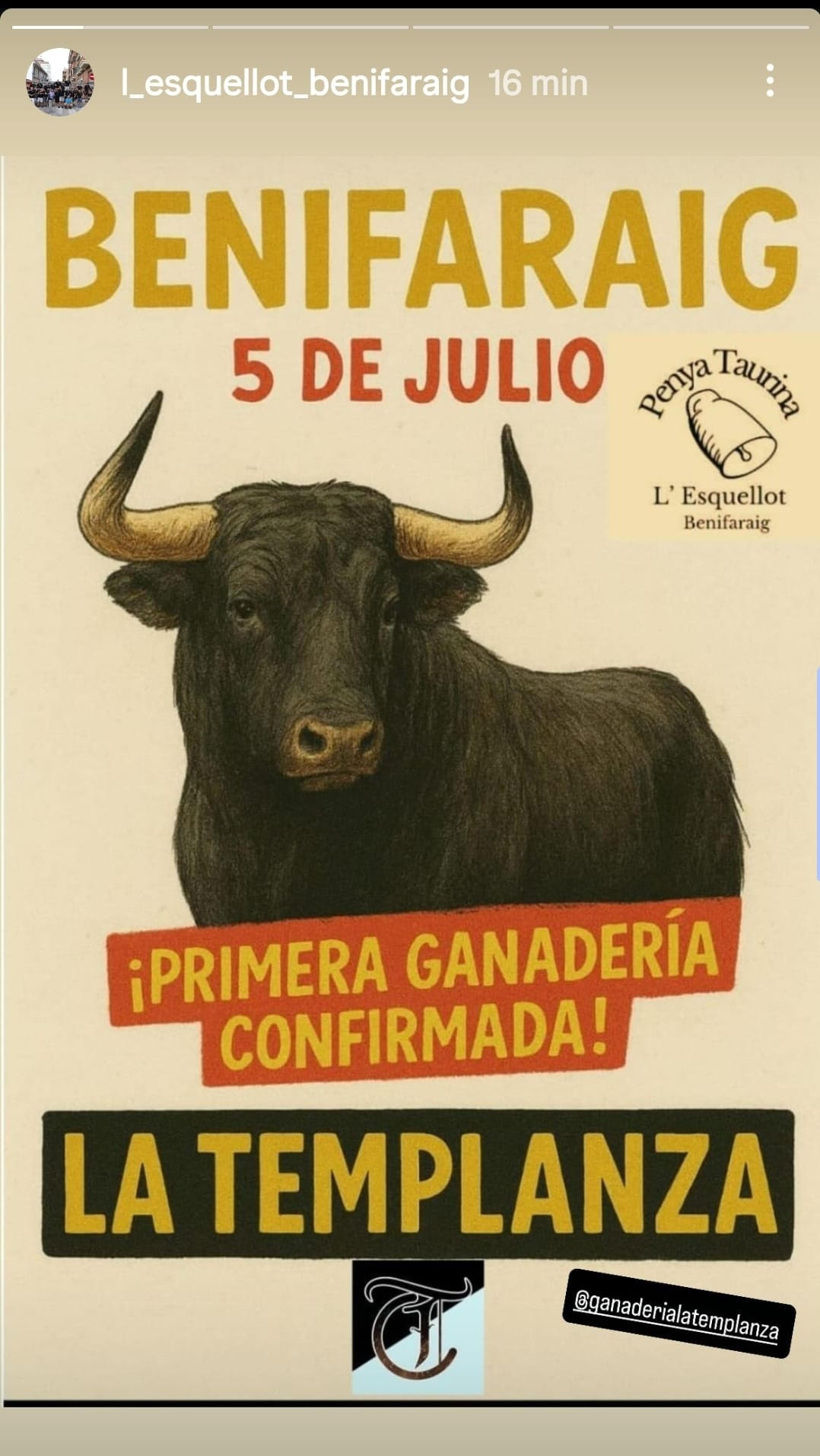TOROS BENIFARAIG 5 JULIO 2025