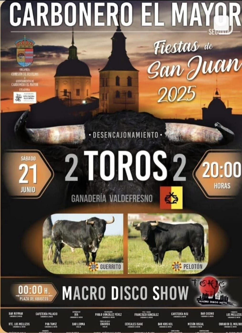 TOROS CARBONERO EL MAYOR 21 JUNIO 2025