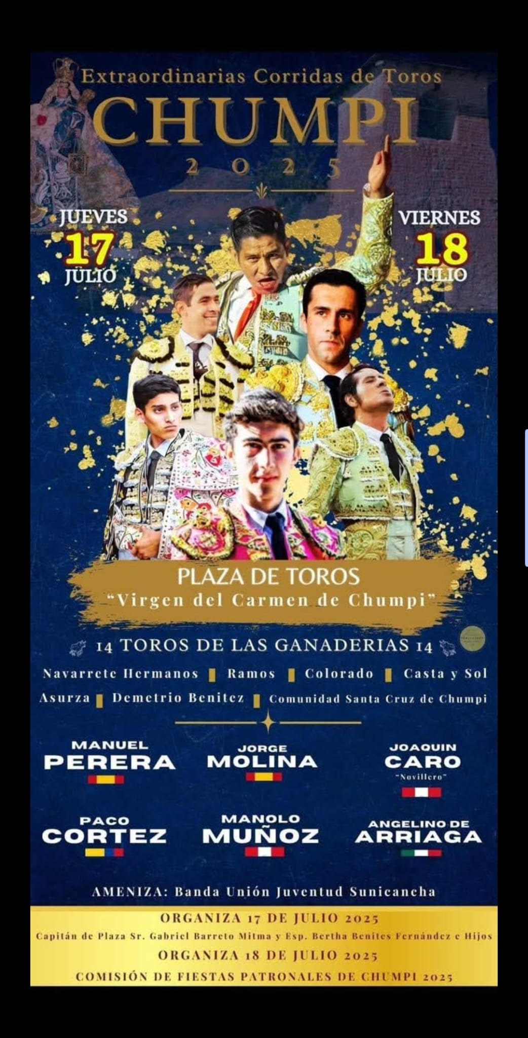 TOROS CHUMPI 17 Y 18 DE JULIO 2025