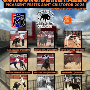 TOROS CONCURSO RECORTES PICASSENT 6 JULIO 2025