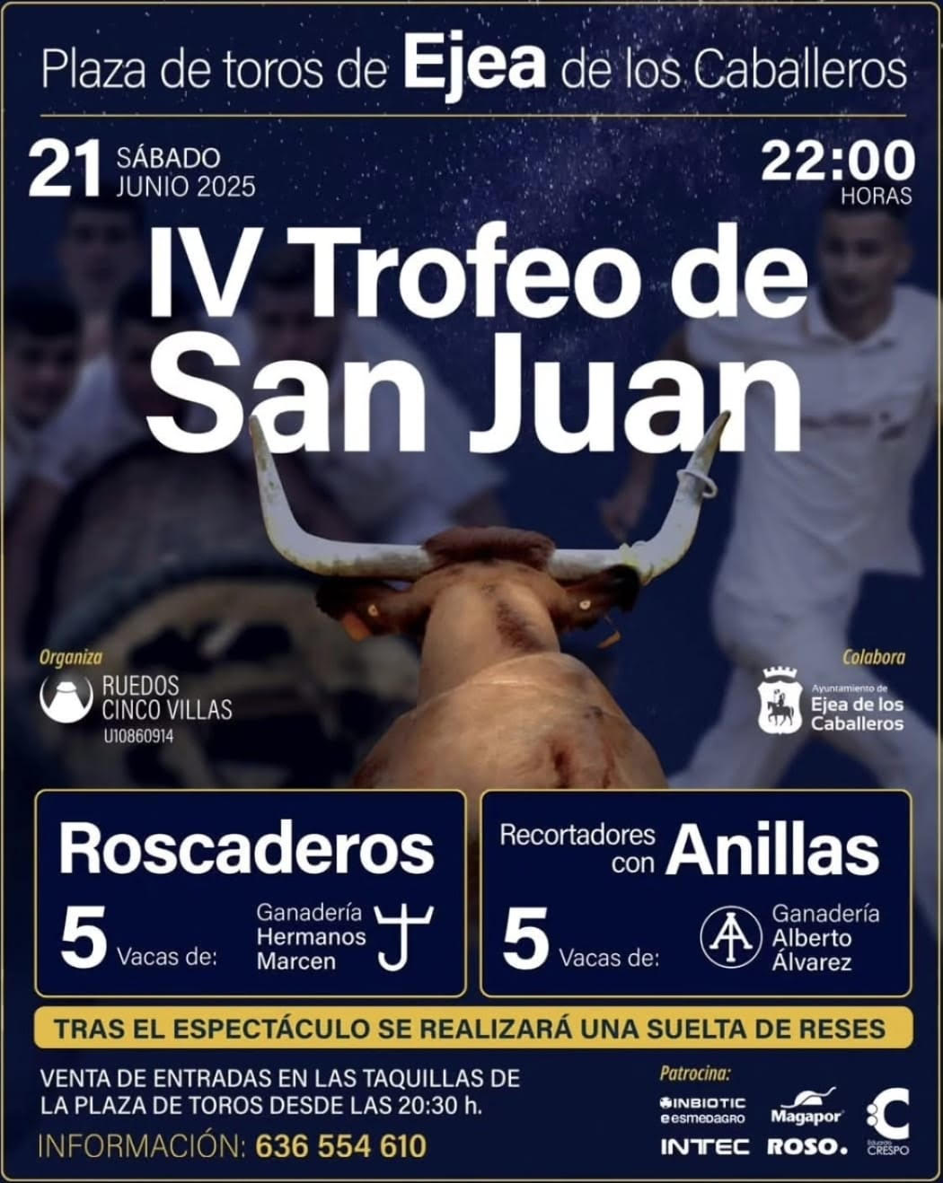 TOROS EJEA DE LOS CABALLEROS 21 DE JUNIO 2025