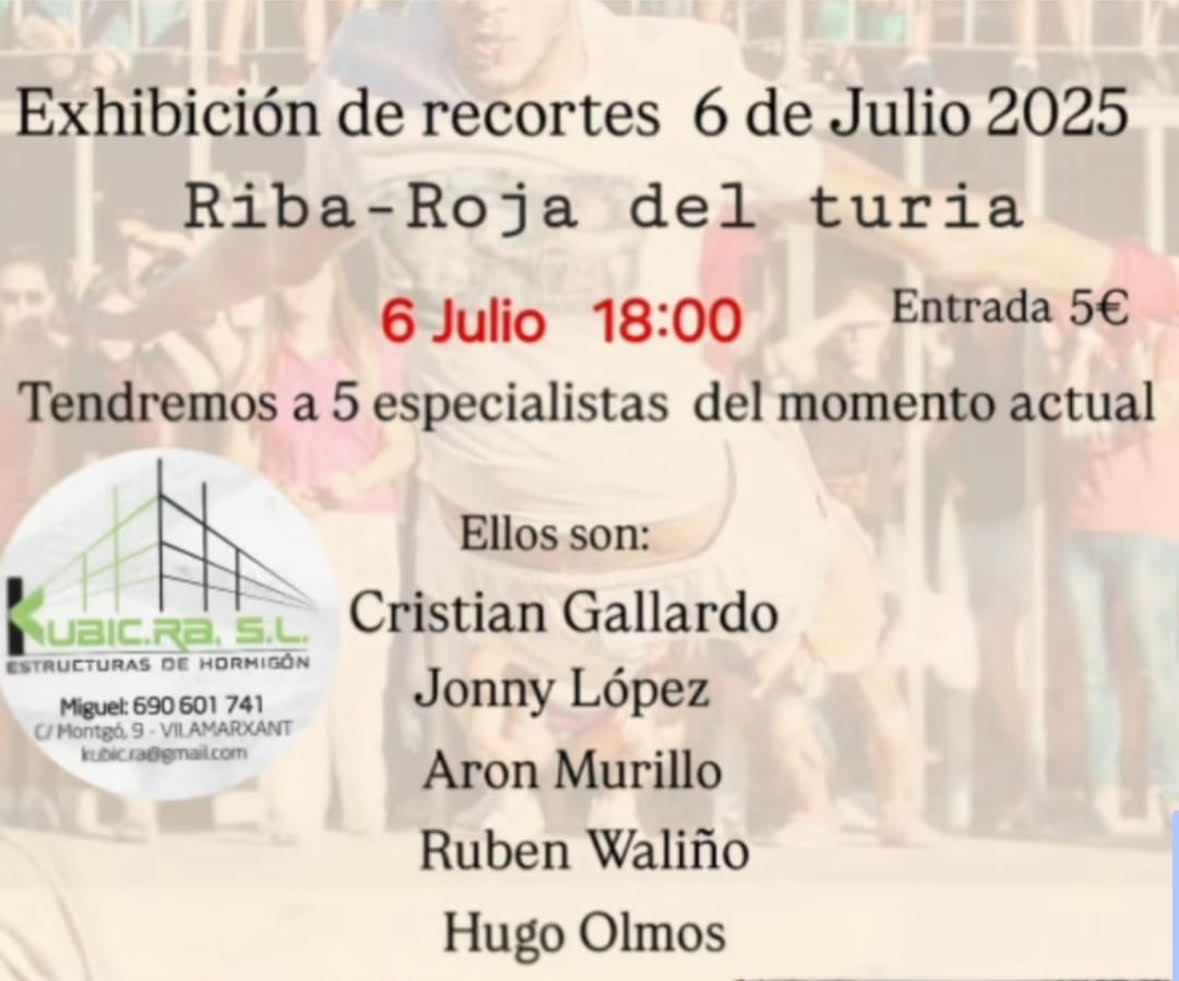 TOROS EXHIBICION DE RECORTES 6 JULIO 2025