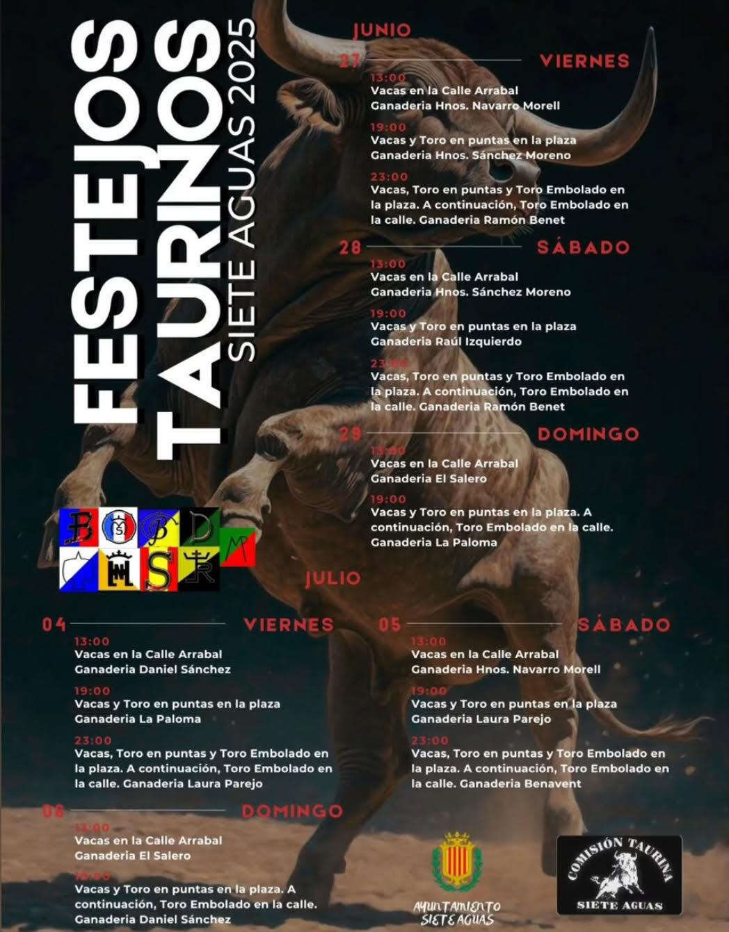 TOROS-FESTEJOS-TAURINO-SIETE-AGUAS-27-28-29-JUNIO-2025