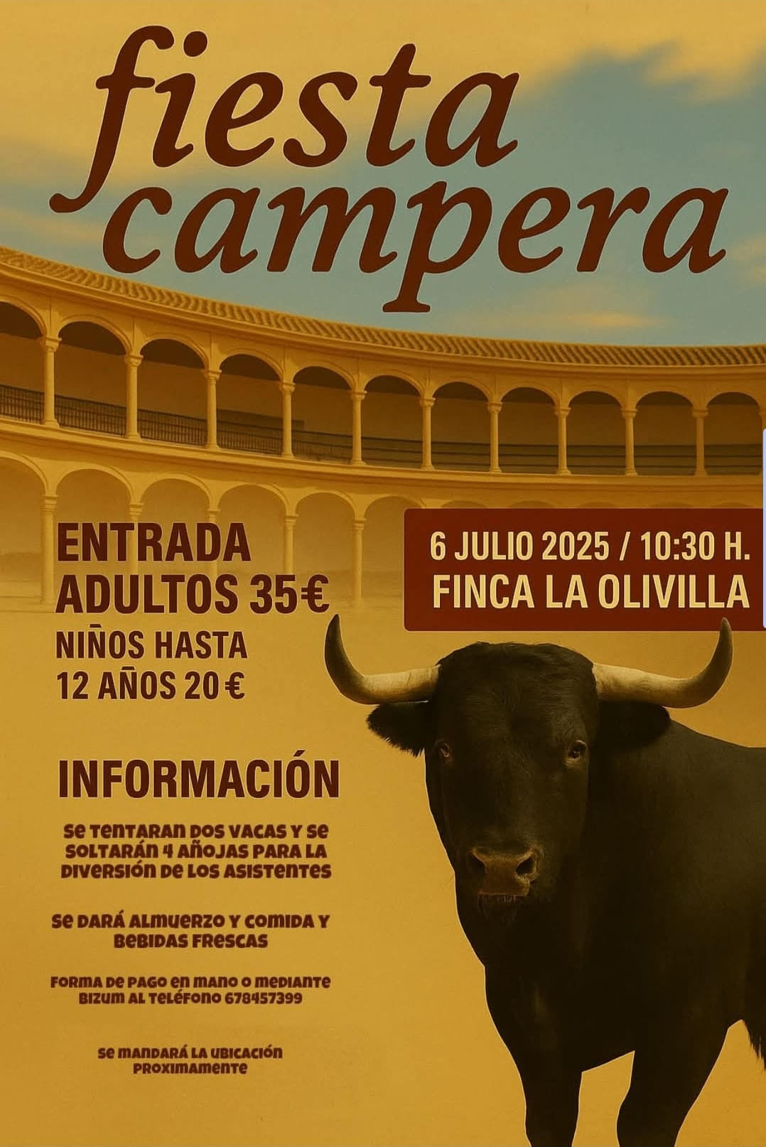 TOROS FIESTA CAMPERA 6 DE JULIO 2025