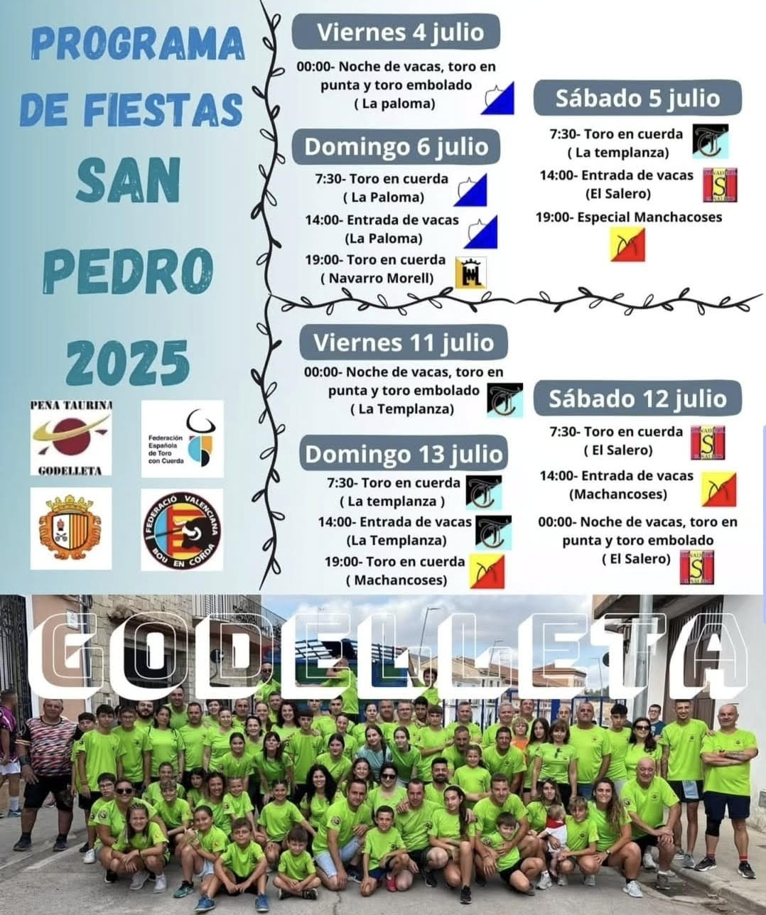 TOROS GODELLETA 11 12 Y 13 DE JULIO 2025