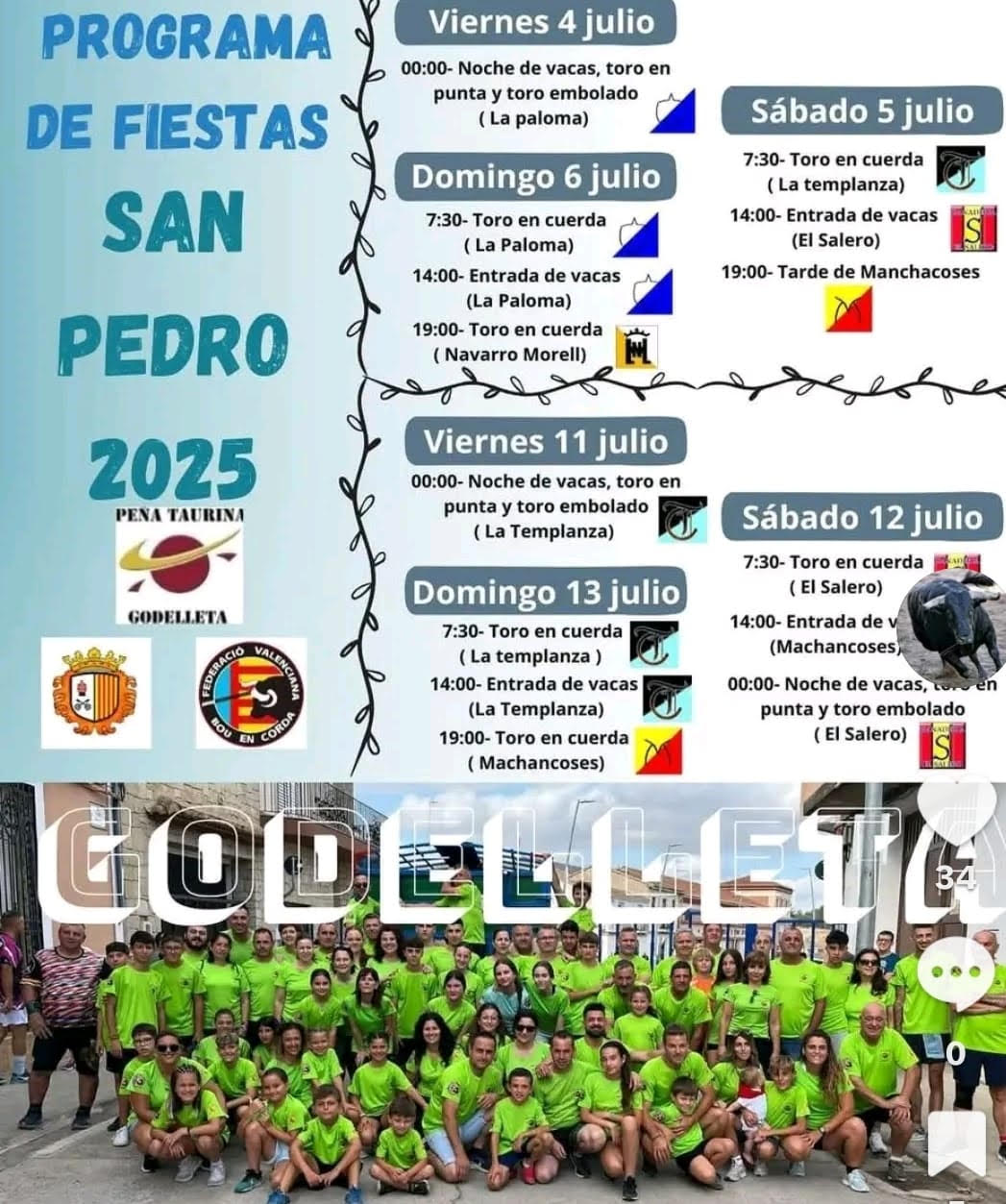 TOROS GODELLETA DEL 4 AL 6 JULIO 2025