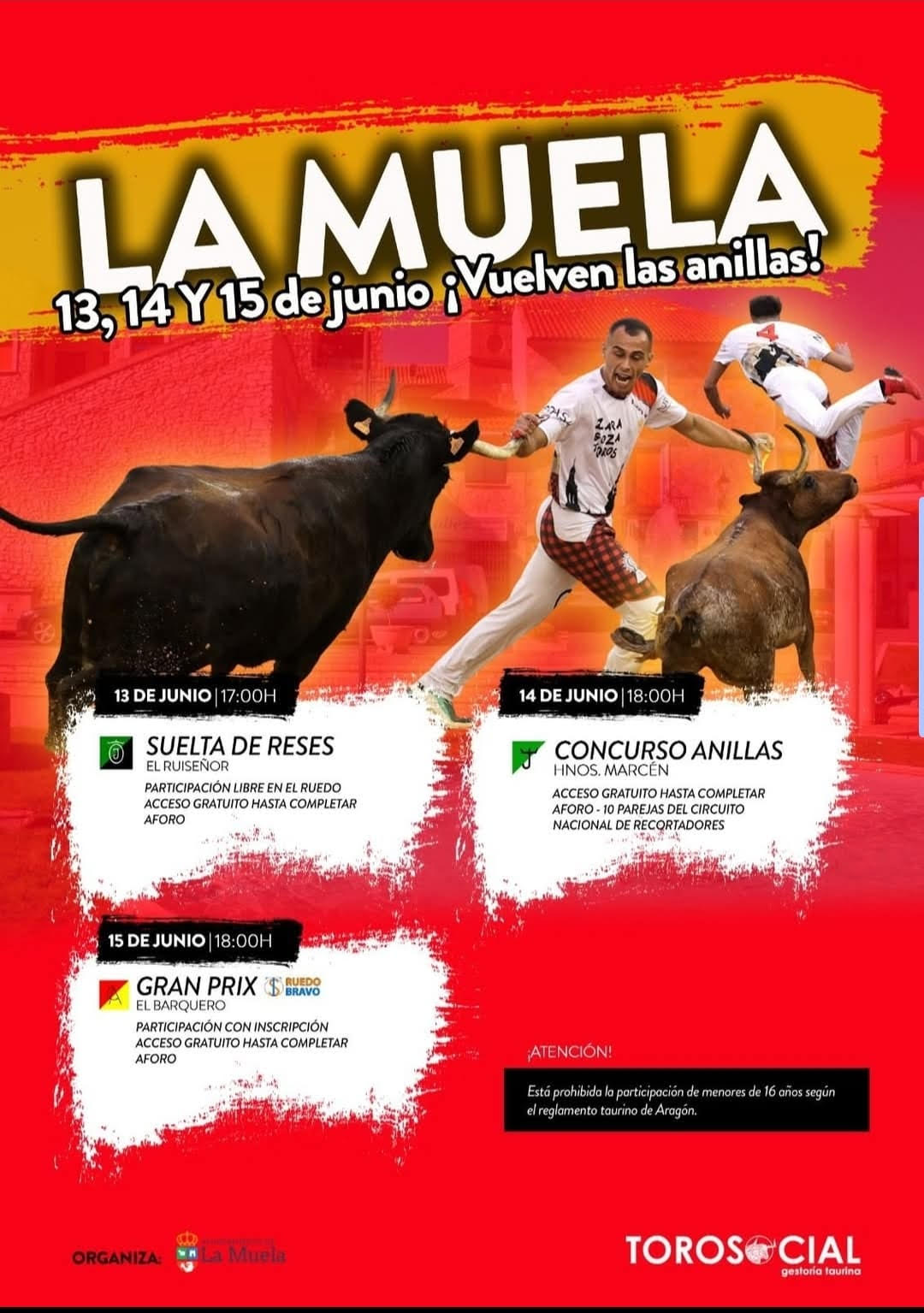 TOROS LA MUELA DEL 13 AL 15 DE JUNIO 2025