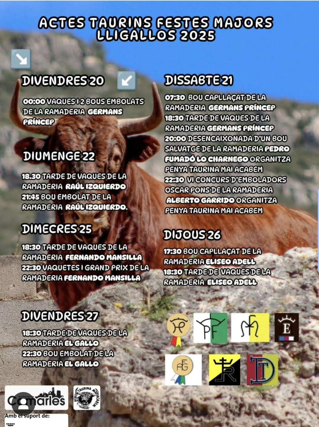 TOROS LLIGALLOS DEL 21 AL 27 DE JUNIO 2025