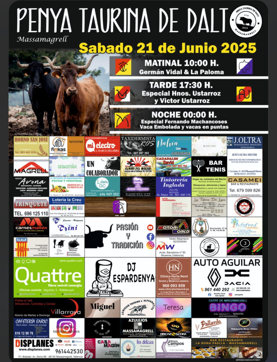 TOROS MASSAMGRELL 21 JUNIO 2025