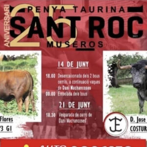 TOROS PENYA TAURINA SAN ROC MUSEROS 14 JUNIO 2025