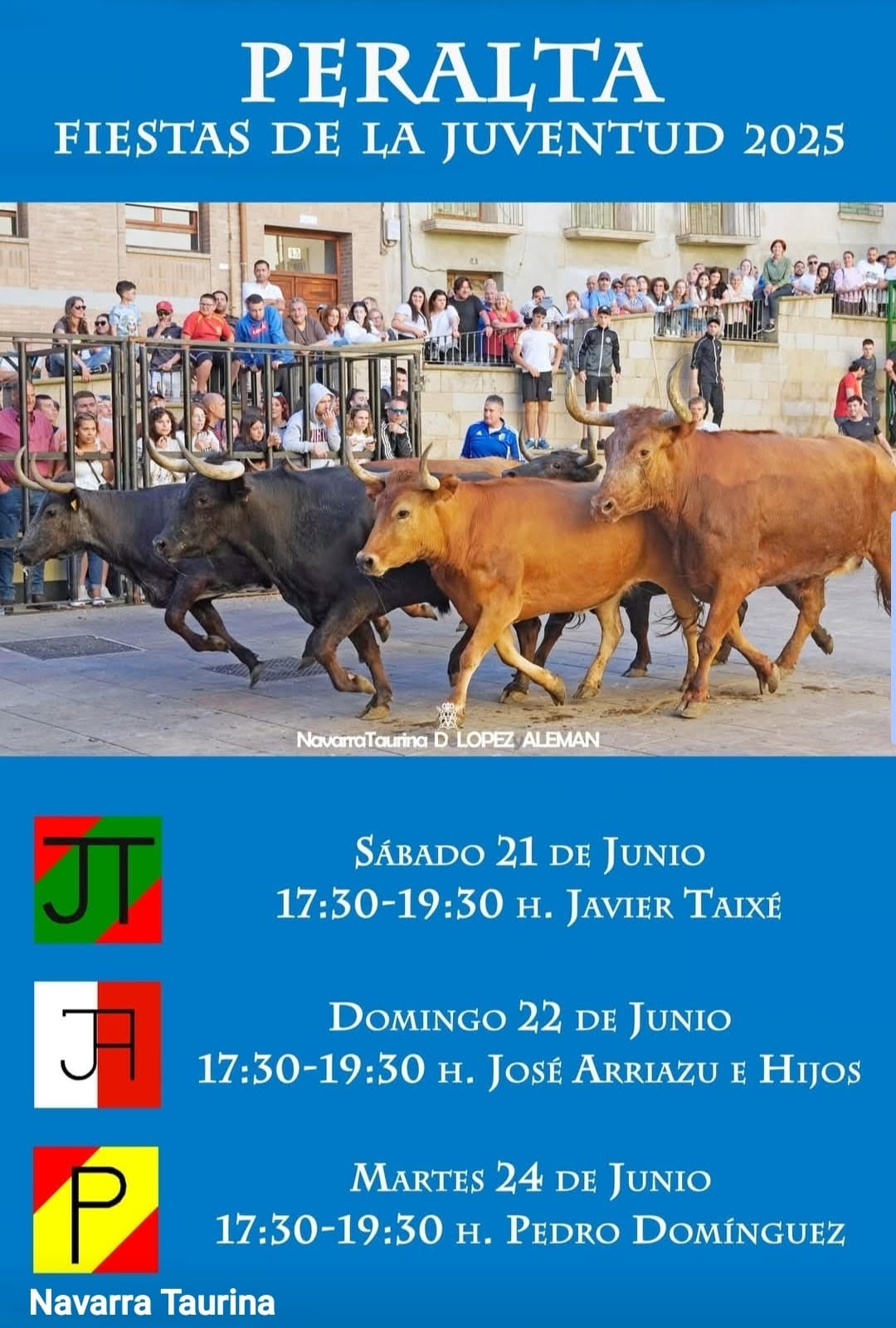 TOROS PERALTA FIESTA DE JUVENTUD 21 Y 22 DE JUNIO 2025