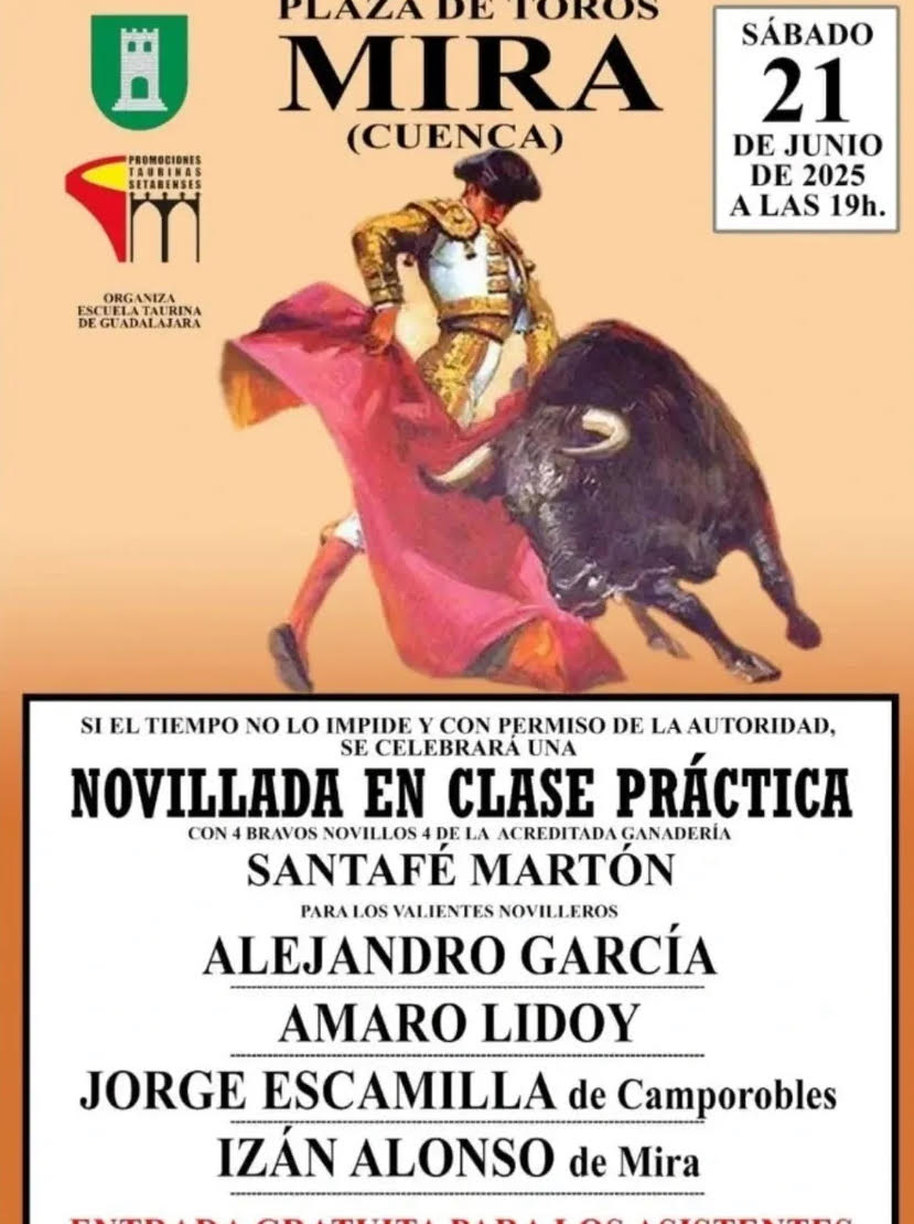 TOROS PLAZA DE TOROS CUENCA 21 JUNIO 2025