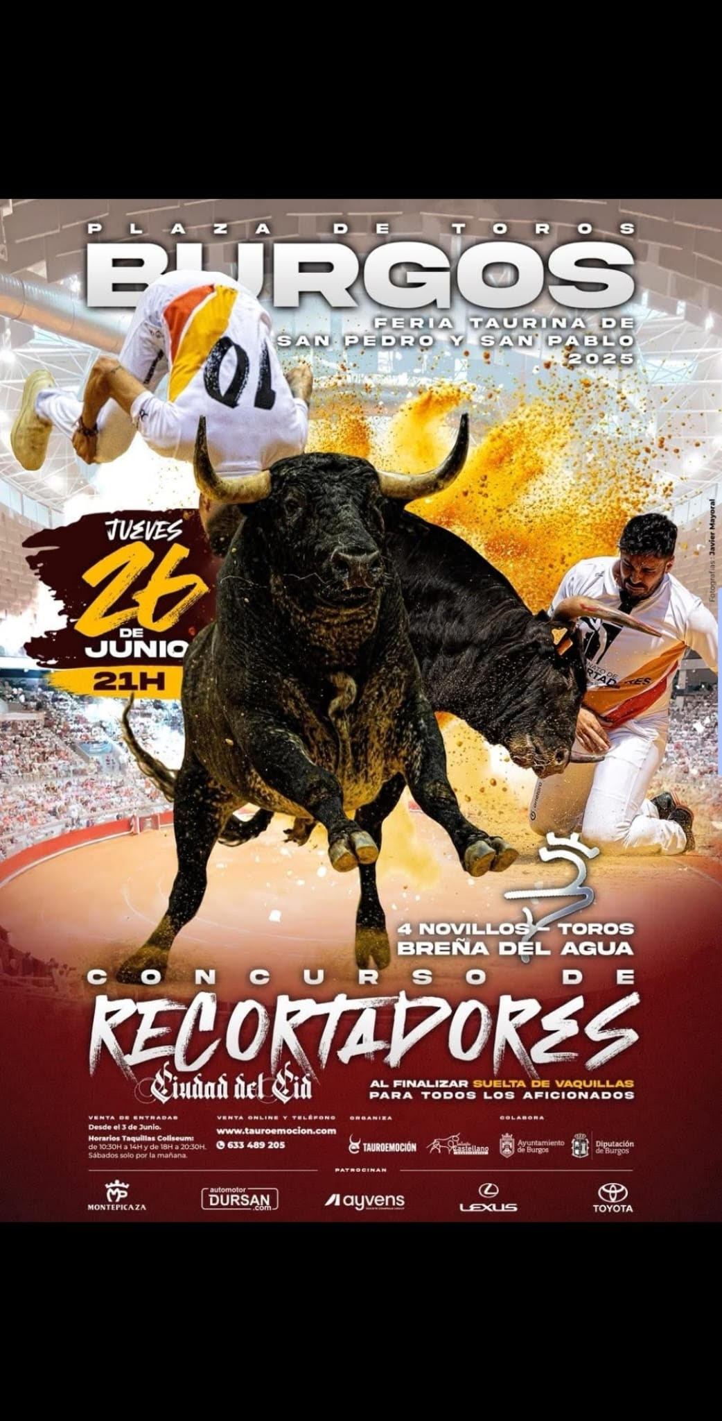 TOROS PLAZA DE TOROS BURGOS 26 JUNIO 2025