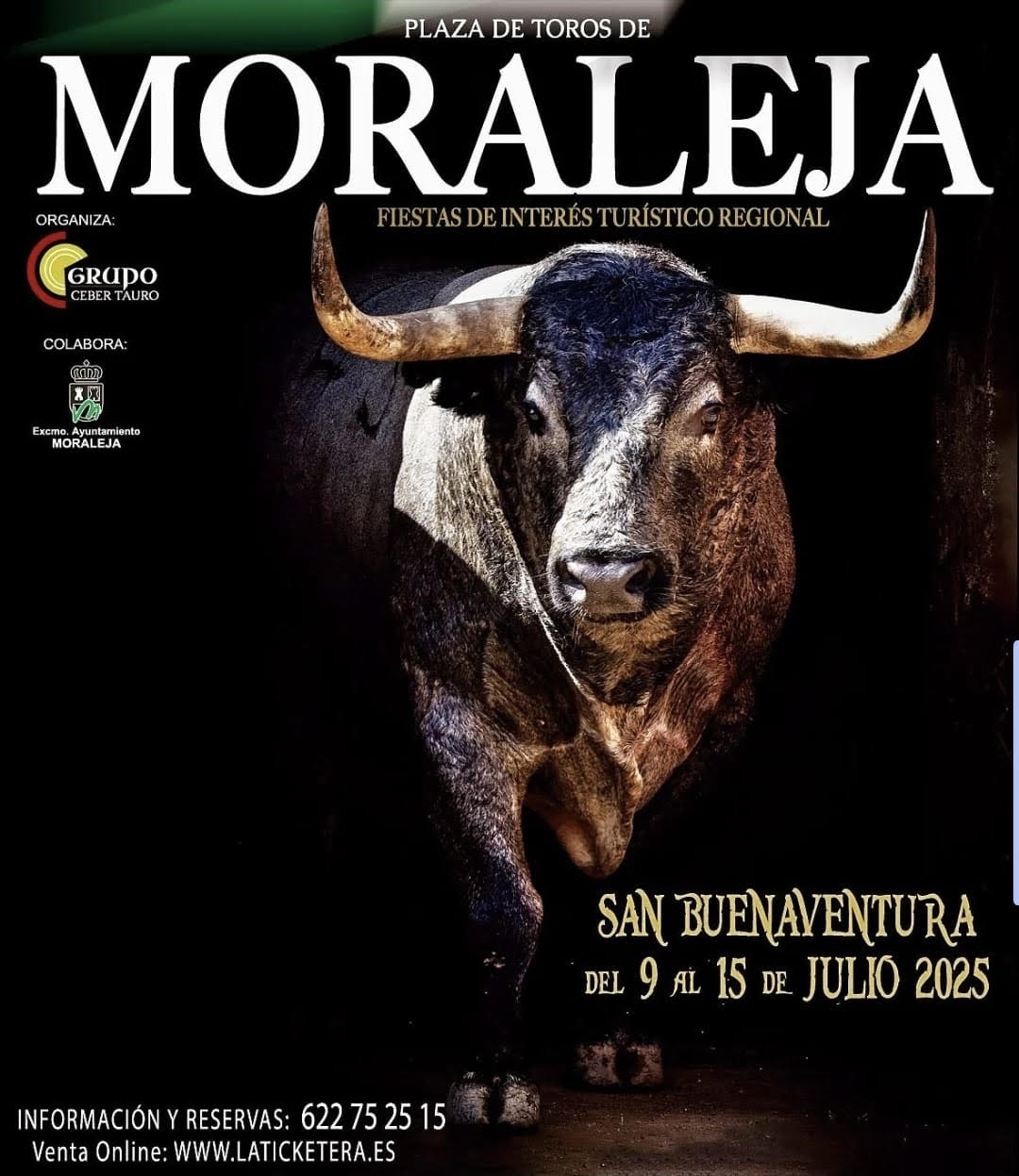 TOROS PLAZA DE TOROS MORALEJA DEL 9 AL 15 DE JULIO 2025