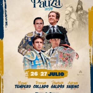 TOROS PLAZA DE TOROS PAUZA 26 Y 27 DE JULIO 2025