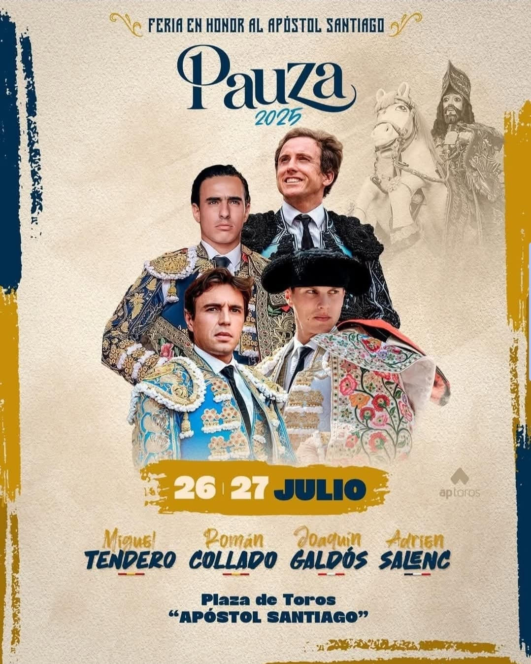 TOROS PLAZA DE TOROS PAUZA 26 Y 27 DE JULIO 2025