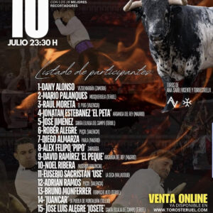 TOROS RECORTES TERUEL 10 JULIO 2025