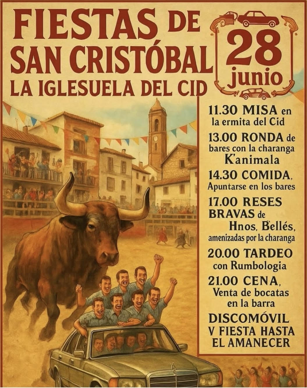 TOROS SAN CRISTOBAL LA IGLESUELA DEL CID 28 JUNIO 2025
