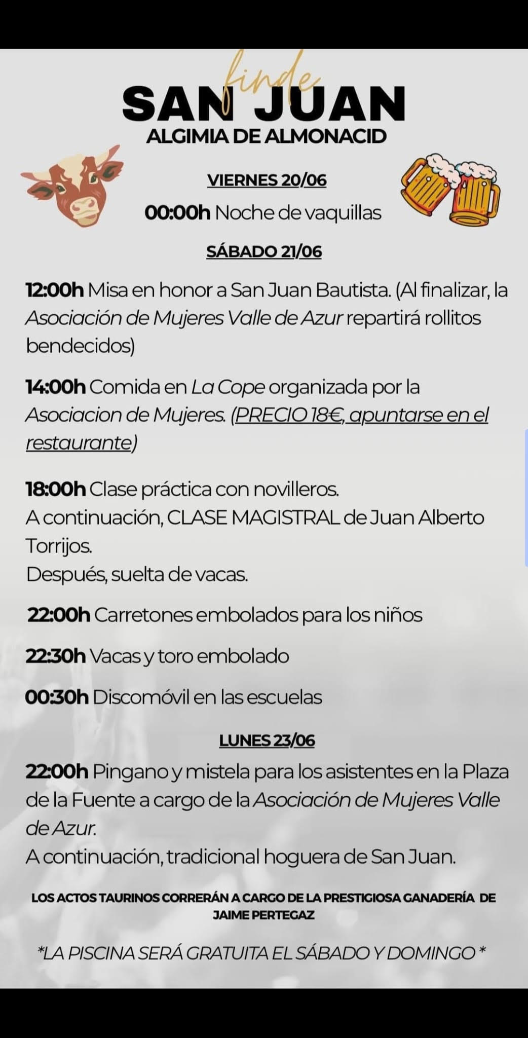TOROS SAN JUAN ALGINIA DE ALMONACID 21 JUNIO 2025