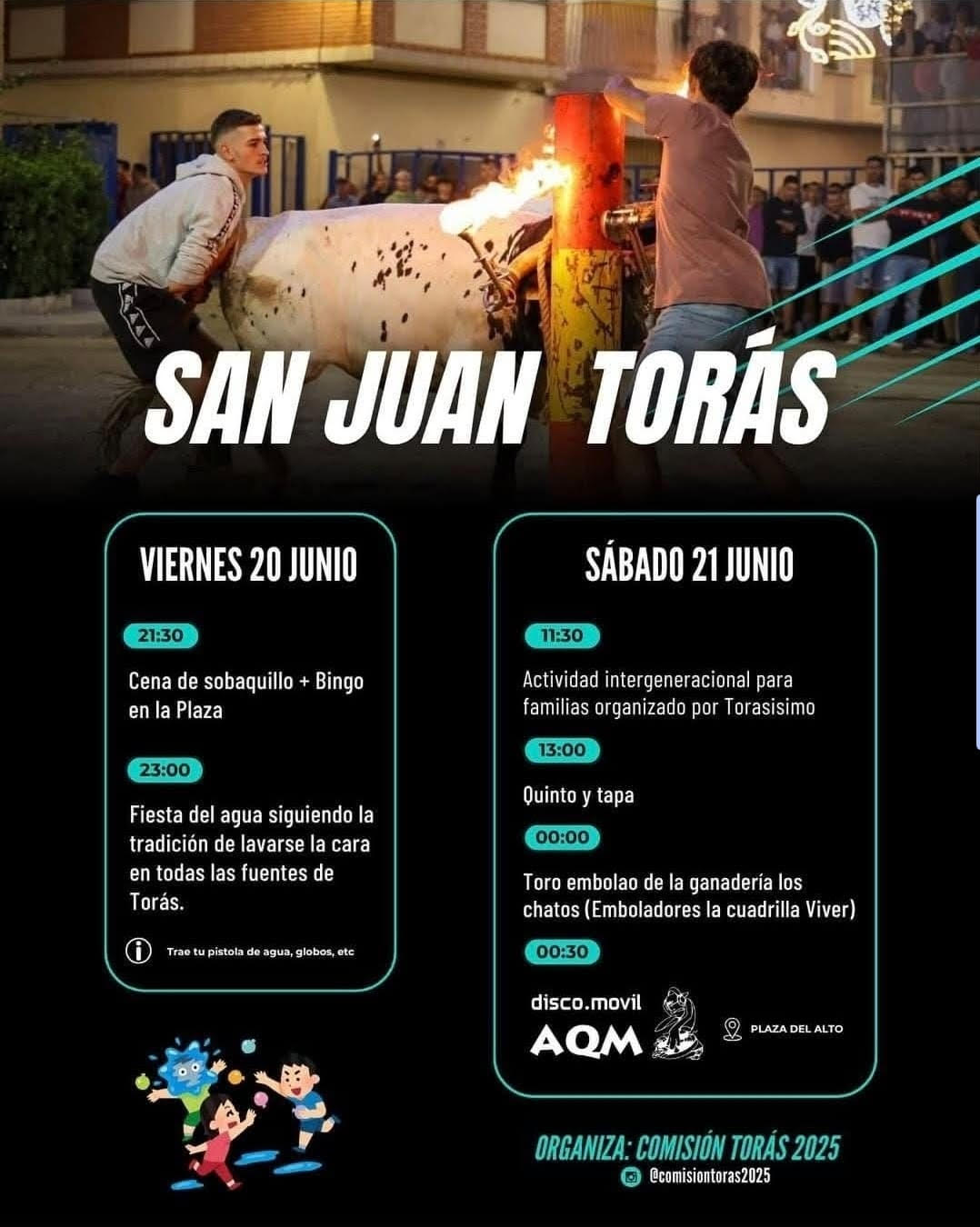 TOROS SAN JUAN TORAS 20 Y 21 DE JUNIO 2025