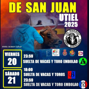 TOROS SAN JUAN UTIEL 20 21 Y 22 DE JUNIO 2025
