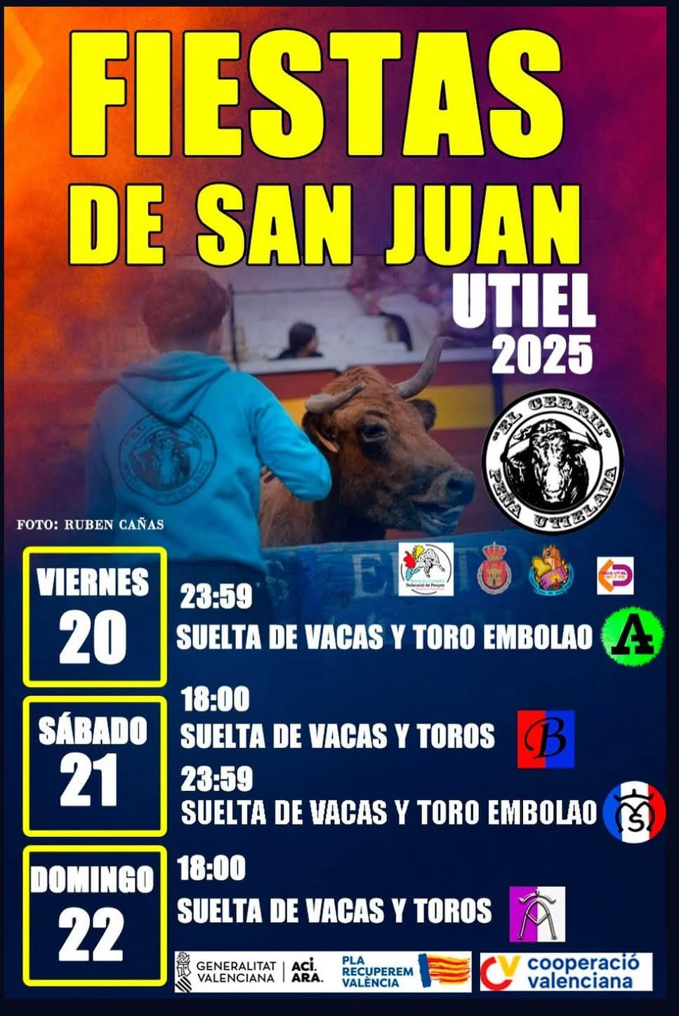 TOROS SAN JUAN UTIEL 20 21 Y 22 DE JUNIO 2025