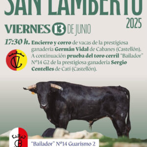 TOROS SAN LAMBERTO 13 JUNIO 2025