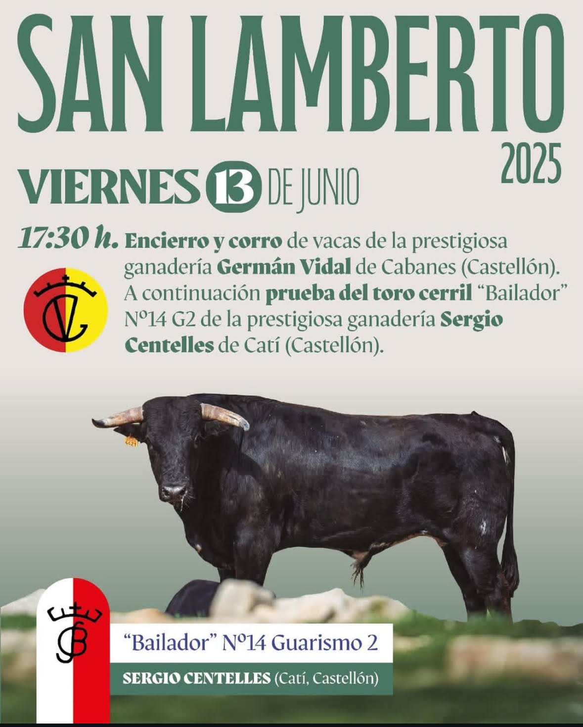TOROS SAN LAMBERTO 13 JUNIO 2025