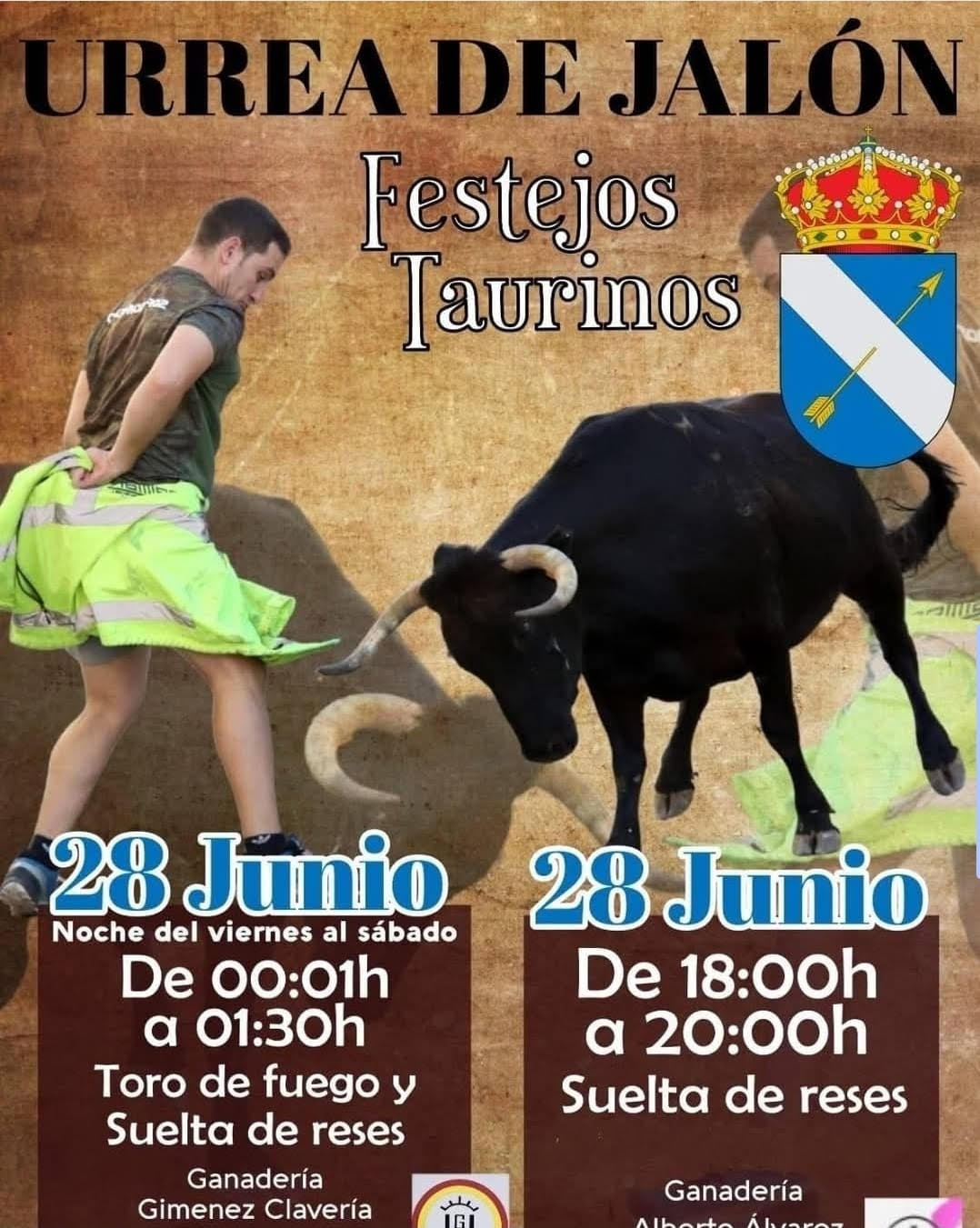 TOROS URREA DE JALON 28 JUNIO 2025