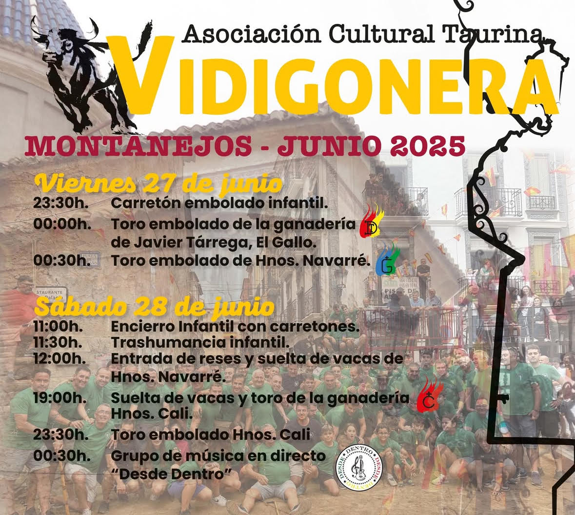 TOROS VIDIGONERA 27 Y 28 JUNIO 2025