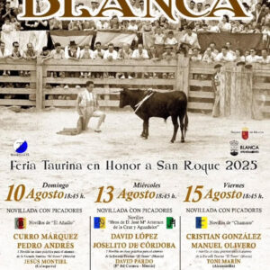 TOROS BLANCA 10 AGOSTO 2025