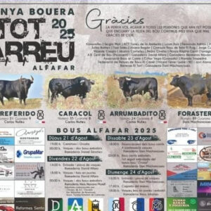 TOROS ALFAFAR 21 22 23 Y 24 AGOSTO 2025