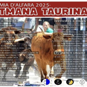 TOROS ALGIMIA DE ALFARA DEL 6 AL 9 DE AGOSTO 2025
