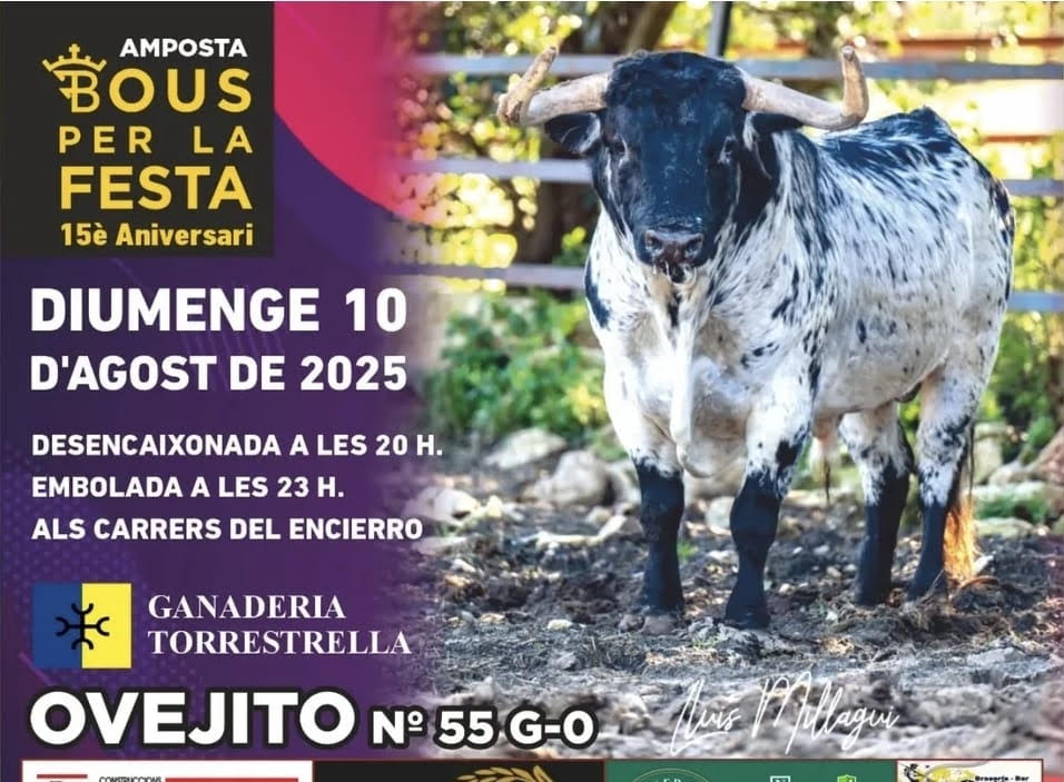 TOROS AMPOSTA 10 AGOSTO 2025